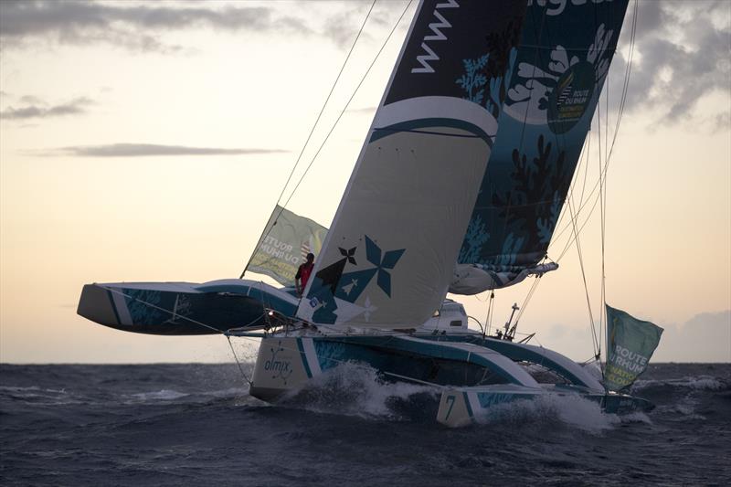 Antoine was the outright leader since the start in Saint Malo, Brittany in the Route du Rhum-Destination Guadeloupe - photo © Alexis Courcoux 