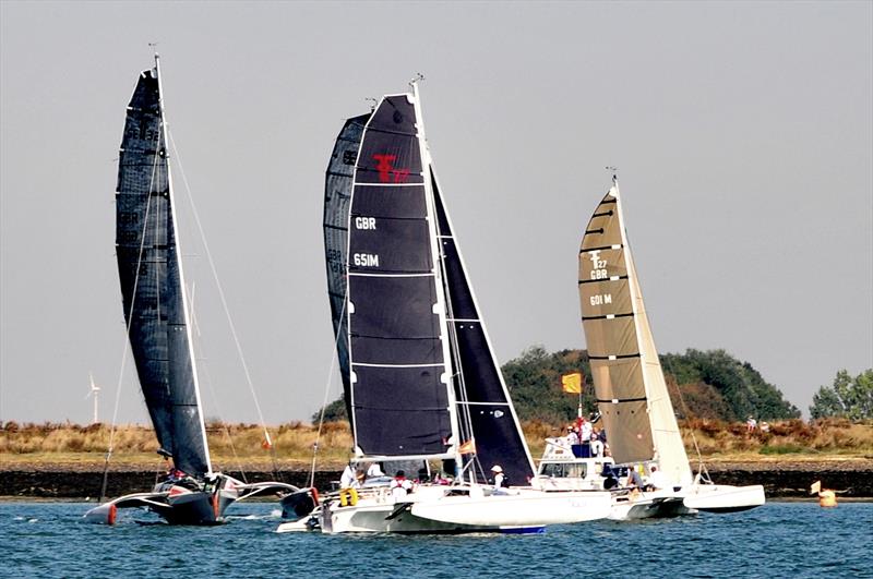 Burnham Week Day 3 photo copyright Alan Hanna taken at Royal Burnham Yacht Club and featuring the Trimaran class