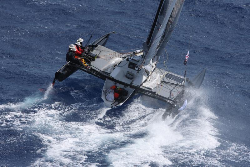 Australian pocket rocket - Morticia is a Modified Sea Cart 30 and the smallest boat in the 10th edition of the RORC Caribbean 600 which saw 84 boats start the 600 nautical mile race from Antigua photo copyright RORC / Tim Wright / Photoaction.com taken at Royal Ocean Racing Club and featuring the Trimaran class