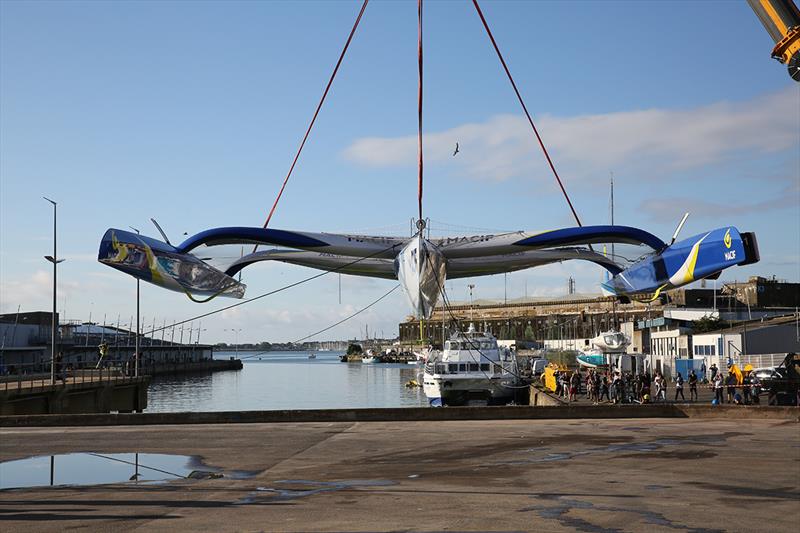 The trimaran MACIF photo copyright CDK taken at  and featuring the Trimaran class