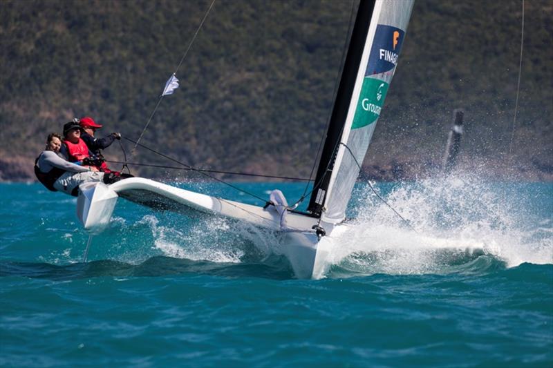 Kiwi trimaran Ave Gitana photo copyright Andrea Francolini / ABRW taken at Whitsunday Sailing Club and featuring the Trimaran class