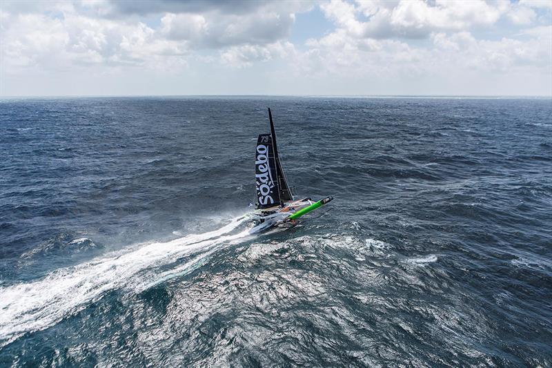 Thomas Coville on Sodebo Ultim' - 2018 Route du Rhum-Destination Guadeloupe - photo © Jean-Marie Liot