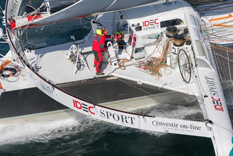 IDEC Sport, skipper Francis Joyon - photo © Jean Marie Liot / ALEA / IDEC SPORT