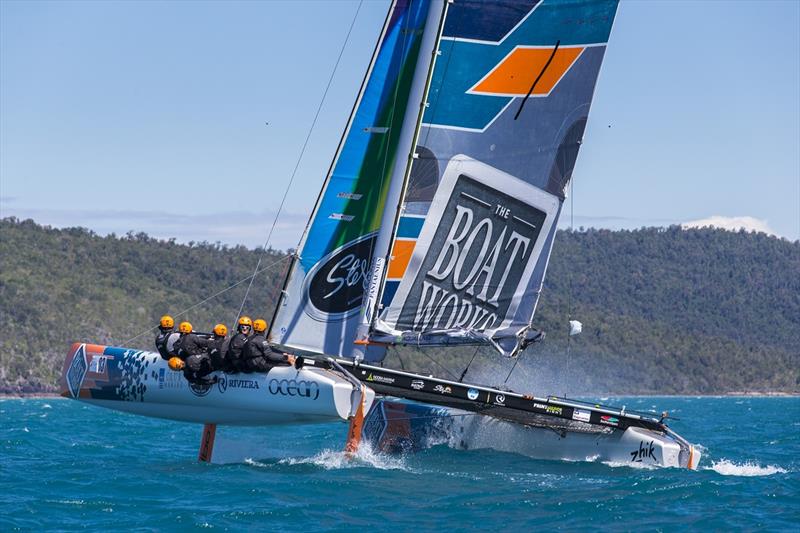 The Boat Works at ABRW in 2016 - Airlie Beach Race Week photo copyright Andrea Francolini taken at Whitsunday Sailing Club and featuring the Trimaran class