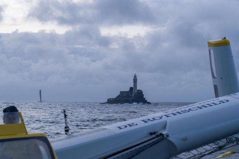 Ultime Maxi Edmond De Rothschild sets a new record to the Fastnet Rock - 2019 Rolex Fastnet Race - photo © Yann Riou / PolaRYSE / Gitana SA