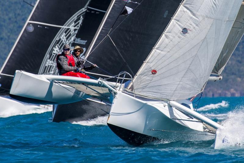 The Hully Trinity - 2019 Airlie Beach Race Week photo copyright Andrea Francolini / ABRW taken at Whitsunday Sailing Club and featuring the Trimaran class