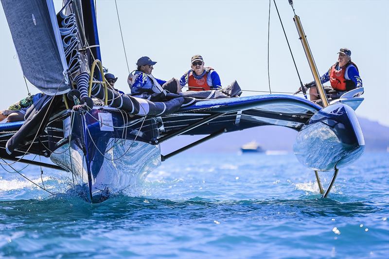 Day 1 - Hamilton Island Race Week - August 18, 2019 photo copyright Salty Dingo taken at Hamilton Island Yacht Club and featuring the Trimaran class