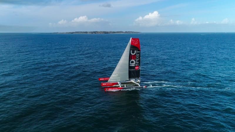 Mauritius Route record: Francis Joyon is on his way photo copyright Wanaii / IDEC Sport taken at  and featuring the Trimaran class