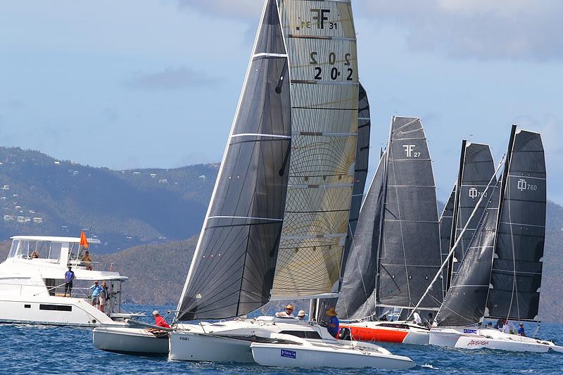 Six Corsair trimarans have entered the 2020 BVI Spring Regatta & Sailing Festival.  Class winner in 2019 - Mark Sanders Corsair 31 Island Hops (BVI)  photo copyright www.ingridabery.com taken at Royal BVI Yacht Club and featuring the Trimaran class