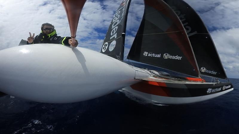 Actual Leader - Brest Atlantiques 2019 photo copyright Ronan Gladu / Actual Leade taken at  and featuring the Trimaran class