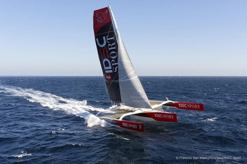 IDEC Sport in a wild desert photo copyright Francois Van Malleghem / Alea taken at  and featuring the Trimaran class