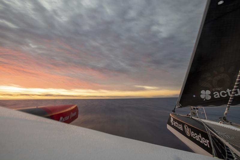 Actual Leader - Brest Atlantiques 2019 photo copyright Ronan Gladu / Actual Leader taken at  and featuring the Trimaran class