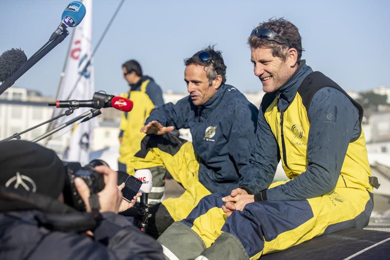 Maxi Edmond de Rothschild in the Brest Atlantiques - photo © Eloi Stichelbaut / PolaRYSE / GITANA SA