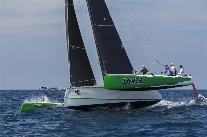 Bonza. Phuket King's Cup Regatta 2019 photo copyright Guy Nowell / Phuket King's Cup taken at Royal Varuna Yacht Club and featuring the Trimaran class