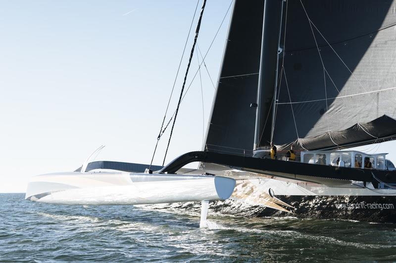 Spindrift 2 stops its attempt on the Jules Verne Trophy photo copyright Chris Schmid / Spindrift racing taken at  and featuring the Trimaran class