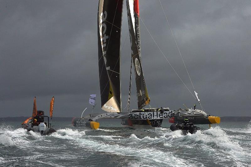 Actual Leader - Brest Atlantiques photo copyright Arnaud Pilpré / Brest Atlantiques taken at  and featuring the Trimaran class