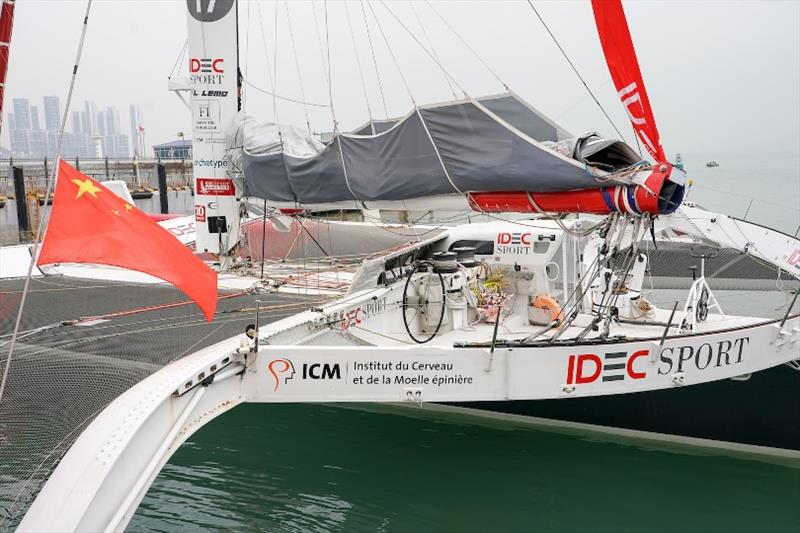 IDEC Sport arrives in Shenzhen photo copyright Théodore Kaye / Aléa / IDEC SPORT taken at  and featuring the Trimaran class