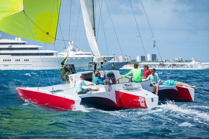 Tryst - Caribbean Multihull Challenge 2020 photo copyright Sint Maarten Yacht Club taken at Sint Maarten Yacht Club and featuring the Trimaran class