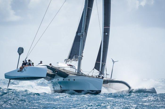 Finn - Caribbean Multihull Challenge 2020 photo copyright Sint Maarten Yacht Club taken at Sint Maarten Yacht Club and featuring the Trimaran class