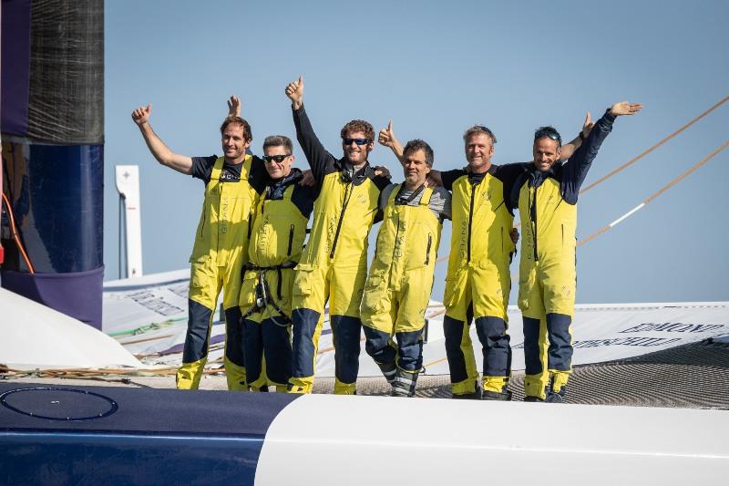 Maxi Edmond de Rothschild crew - Drheam Cup photo copyright E.Stichelbaut / Polaryse / Gitana S.A taken at  and featuring the Trimaran class