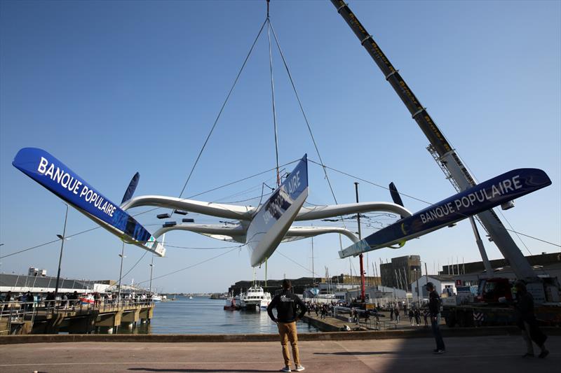 Launch of the new Ultim Tri Banque Populaire XI - photo © B-Philippe/CDK Technologies