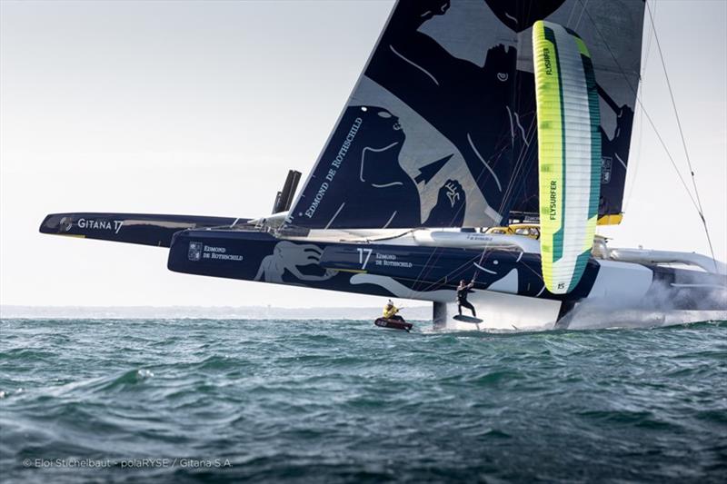 Maxi Edmond de Rothschild photo copyright Eloi Stichelbaut  / polaRYSE / Gitana S.A taken at  and featuring the Trimaran class