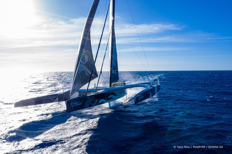 Transat Jacques Vabre - Gitana Team photo copyright Y.Riou / GITANA S.A taken at  and featuring the Trimaran class