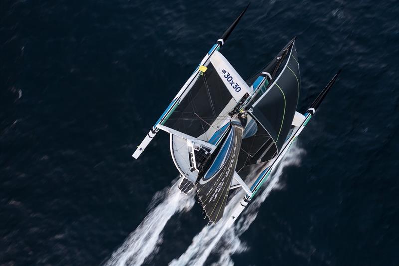 Maxi-trimaran Sails of Change -Jules Verne Trophy - photo © Pierre Bouras / Spindrift