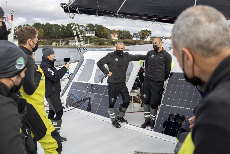 Spindrift racing getting ready for its Jules Verne Trophy attempt - photo © Eloi Stichelbaut