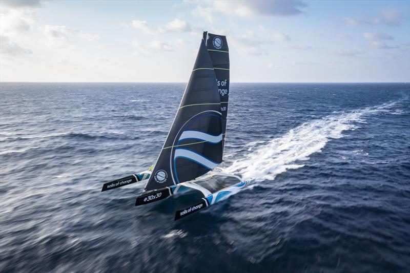 Maxi Spindrift Sails of Change - photo © Pierre Bouras / Spindrift