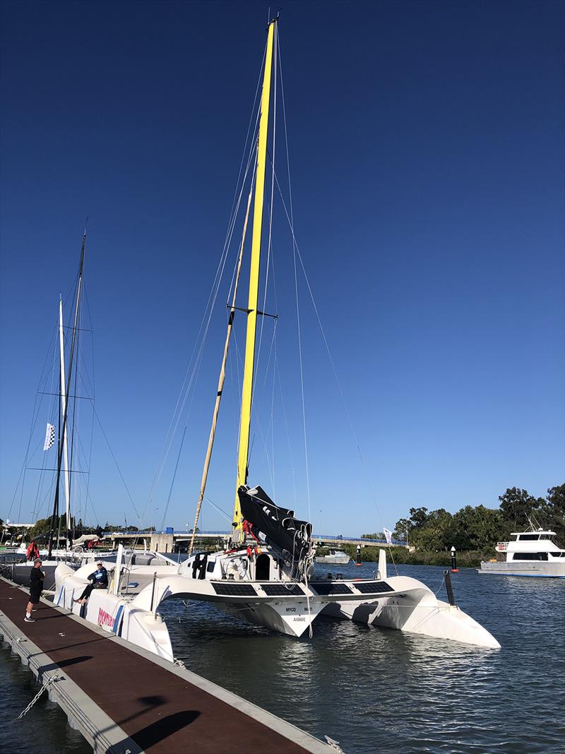 Brisbane to Gladstone Multihull Yacht Race photo copyright Chris Dewar taken at Multihull Yacht Club Queensland and featuring the Trimaran class