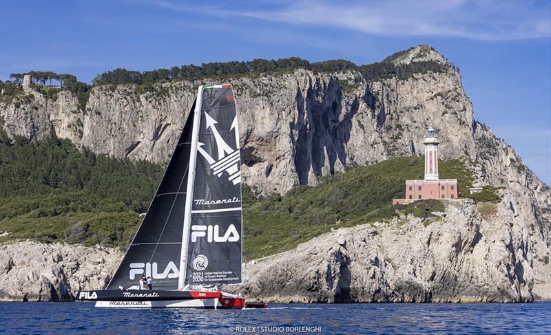 Tre Golfi Sailing Week 2022 photo copyright ROLEX / Studio Borlenghi taken at Circolo del Remo e della Vela Italia and featuring the Trimaran class