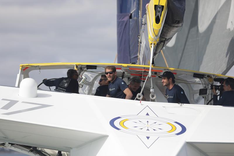 Maxi Edmond de Rothschild wins Finistère Atlantique photo copyright E. Stichelbaut / polaRYSE / Gitana S.A taken at  and featuring the Trimaran class