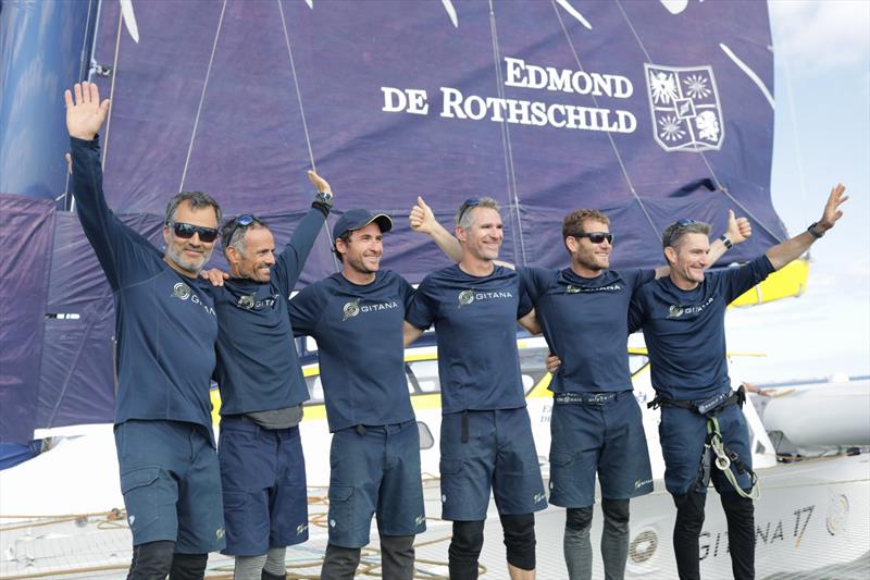 Maxi Edmond de Rothschild wins Finistère Atlantique photo copyright E. Stichelbaut / polaRYSE / Gitana S.A taken at  and featuring the Trimaran class