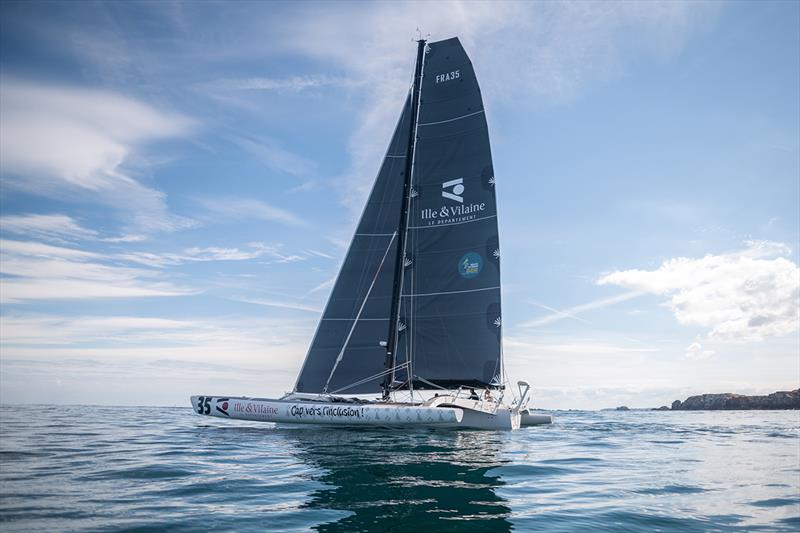 Ille-et-Vilaine Cap vers l'inclusion - Route du Rhum-Destination Guadeloupe photo copyright DR taken at  and featuring the Trimaran class