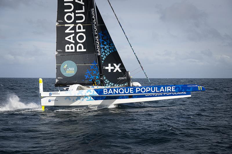 Maxi Banque Populaire XI - Route du Rhum-Destination Guadeloupe photo copyright Vincent Curutchet taken at  and featuring the Trimaran class