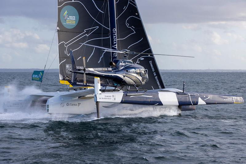 Gitana 17 during the 12th Route du Rhum-Destination Guadeloupe start - photo © Alexis Courcoux / #RDR2022