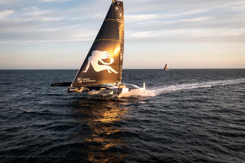 Maxi Edmond de Rothschild during the Route du Rhum - Destination Guadeloupe photo copyright Marin Leroux / polaRYSE / GITANA S.A. taken at  and featuring the Trimaran class