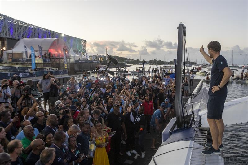 Charles Caudrelier wins Route du Rhum-Destination Guadeloupe 2022, breaking the course record - photo © Alexis Courcoux / #RDR2022