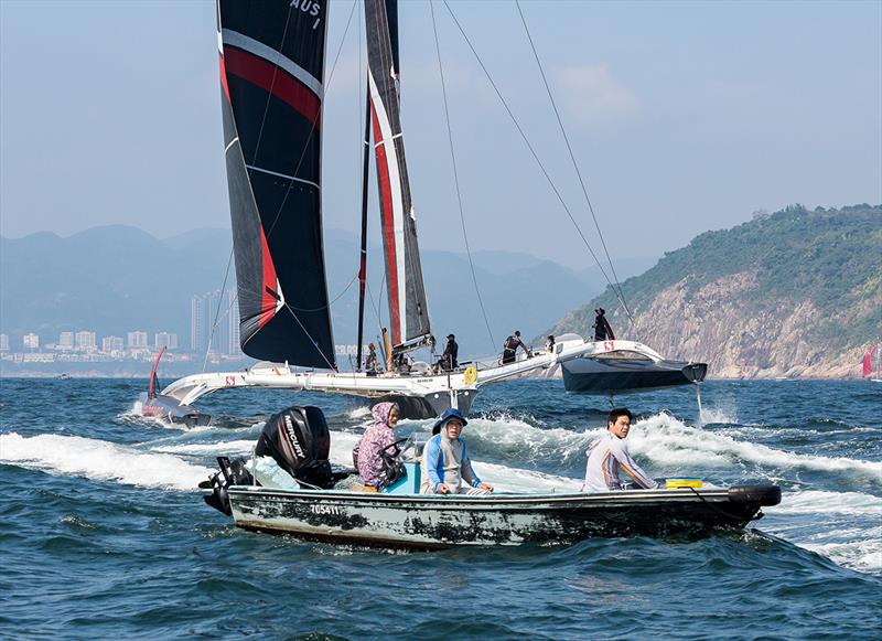 Sun Hung Kai & Co. Around the Island Race photo copyright RHKYC/ Guy Nowell taken at Royal Hong Kong Yacht Club and featuring the Trimaran class