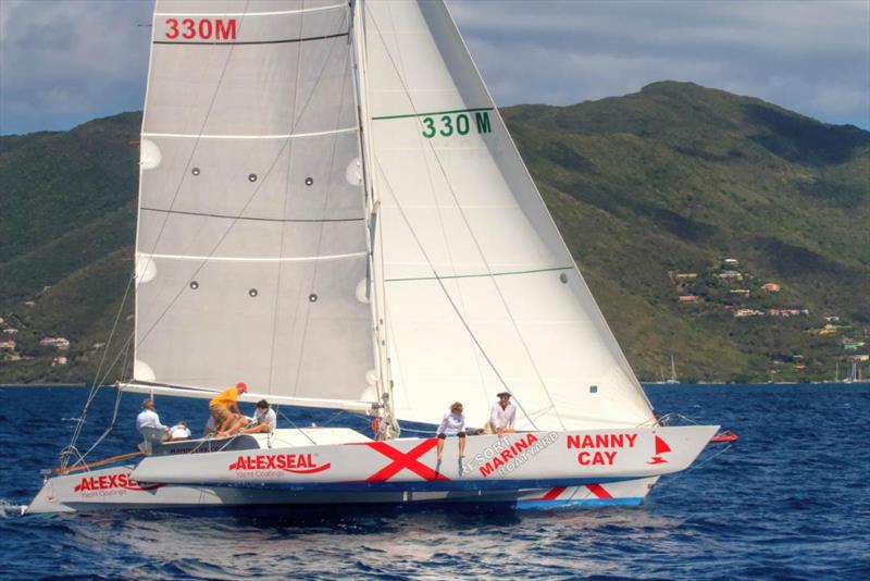 Richard Wooldridge racing on Kelsall 47 Triple Jack from Tortola photo copyright Ingrid Abery / www.ingridabery.com taken at Royal BVI Yacht Club and featuring the Trimaran class