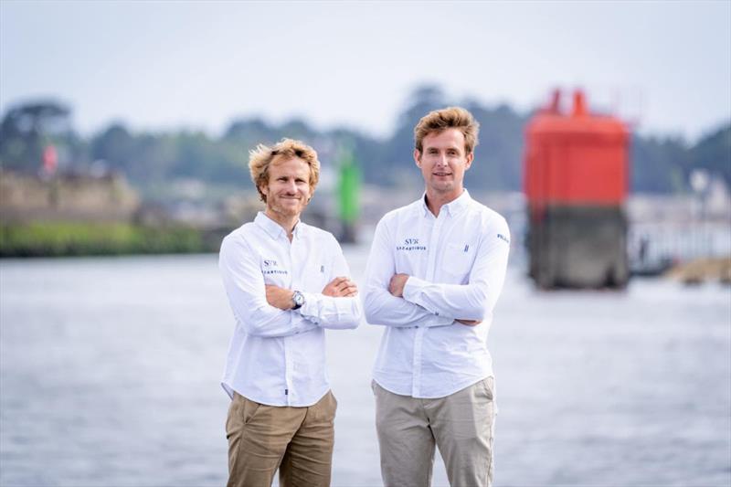 François Gabart will be joined by co-skipper Tom Laperche on SVR-Lazartigue. Laperche will skipper their Ultim in January's solo non-stop round the world race  photo copyright Guillaume Gatefait taken at Royal Ocean Racing Club and featuring the Trimaran class