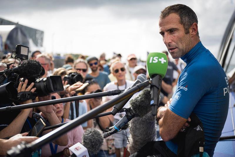 Armel le Cleac'h is well used to the media attention having won three Solitaire du Figaros and the Vendee Globe photo copyright Vincent Curutchet / BPCE taken at Royal Ocean Racing Club and featuring the Trimaran class