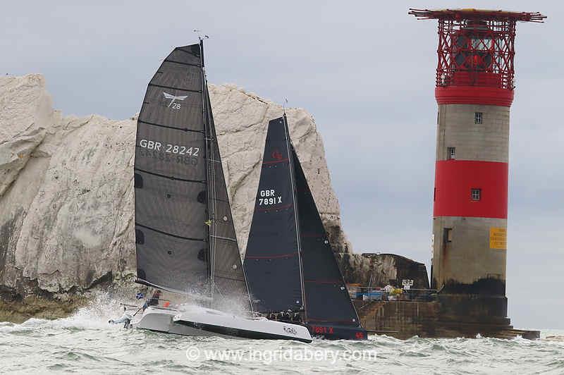 2023 Round the Island Race photo copyright Ingrid Abery / www.ingridabery.com taken at Island Sailing Club, Cowes and featuring the Trimaran class