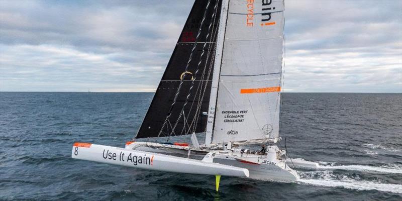 Romain Pilliard's 75ft Trimaran Use it again during the RORC Cowes – Dinard – St Malo Race - photo © Paul Wyeth / RORC