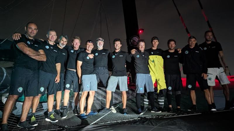 The Spindrift crew prepare to take on North Atlantic record - photo © Spindrift