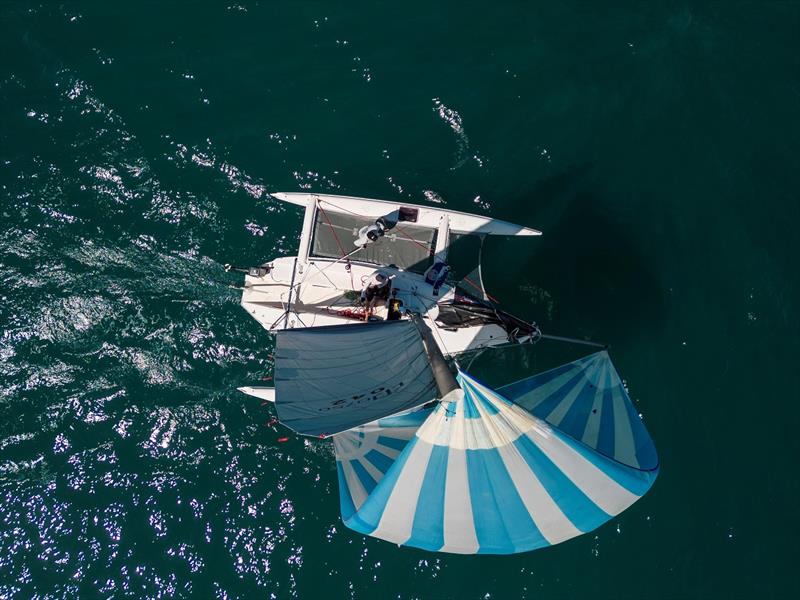 Mistress sailing well in the light winds - SeaLink Magnetic Island Race Week photo copyright Andrea Francolini / SMIRW taken at Townsville Yacht Club and featuring the Trimaran class