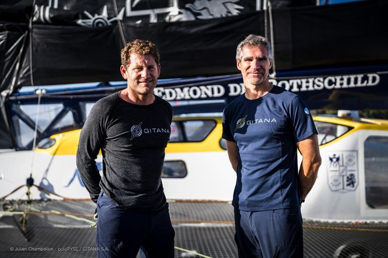 The Edmond de Rothschild duo at Transat Jacques Vabre photo copyright Yann Riou / polaRYSE / GITANA SA taken at  and featuring the Trimaran class