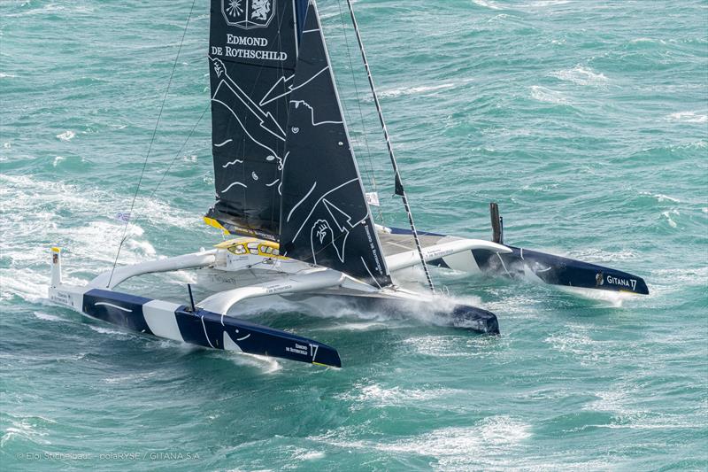 Maxi Edmond de Rothschild at Transat Jacques Vabre photo copyright Eloi Stichelbaut - polaRYSE / Gitana S.A. taken at  and featuring the Trimaran class