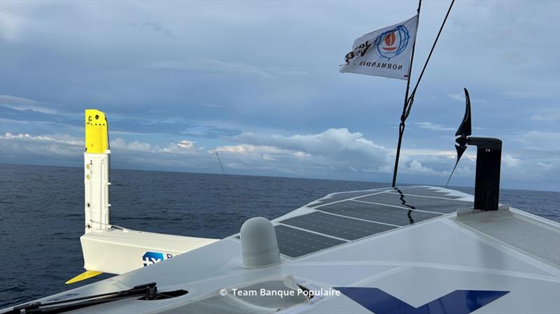 Ultim Banque Populaire XI, skippers Armel Le Cleac'h and Sebastien Josse, during the Transat Jacques Vabre, on November 05, 2023 - photo © Banque Populaire